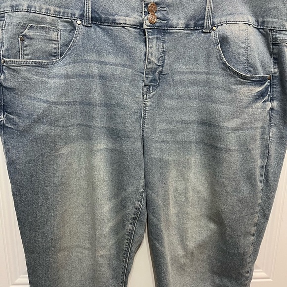 Laurie Felt Light Blue Silky Denim Curve Ankle XL - Picture 2 of 12